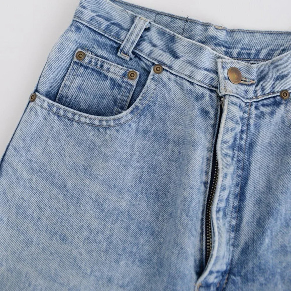 Vintage Silver Acid Wash Straight Leg Jeans Denim - Picture 10 of 14